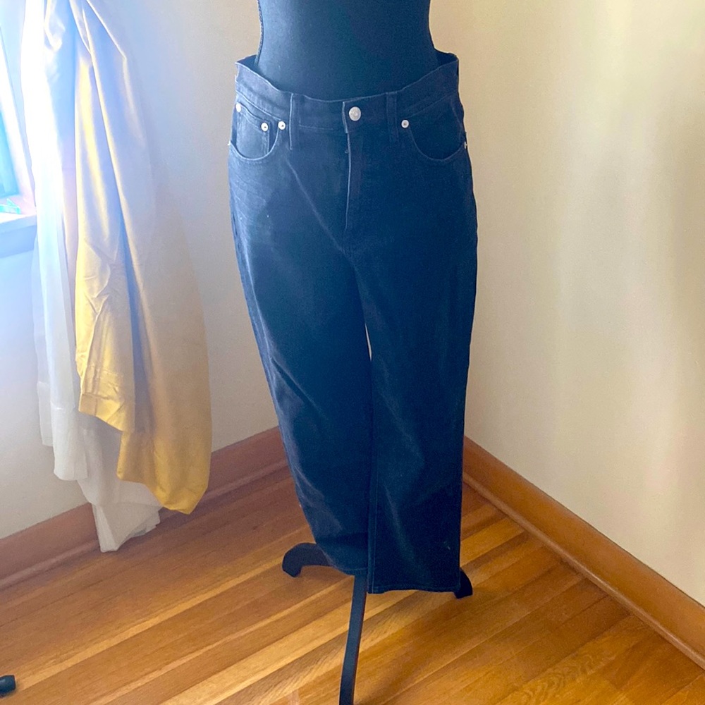 Madewell Classic Straight Leg Denim in Black
